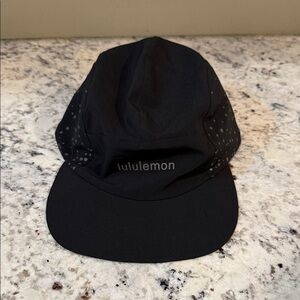 New Lululemon Black Running Cap